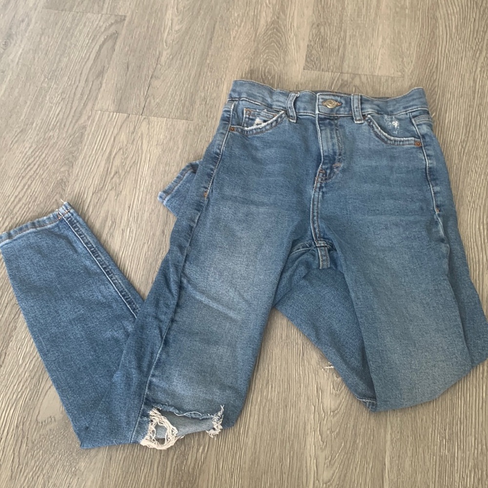 Topshop Jamie jeans distressed size 25 / 30
